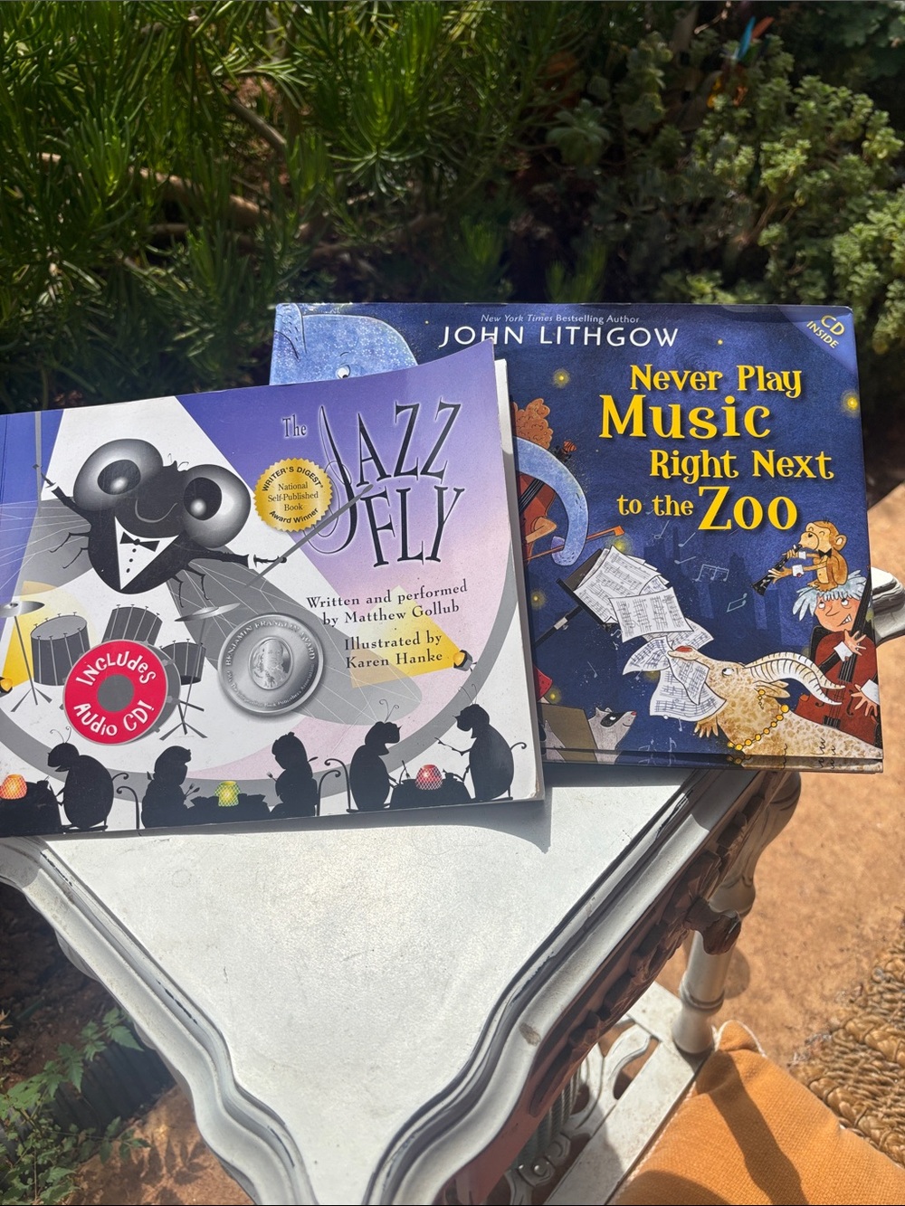 Never Play Music Right Next to the Zoo  and The Jazz Fly children’s books